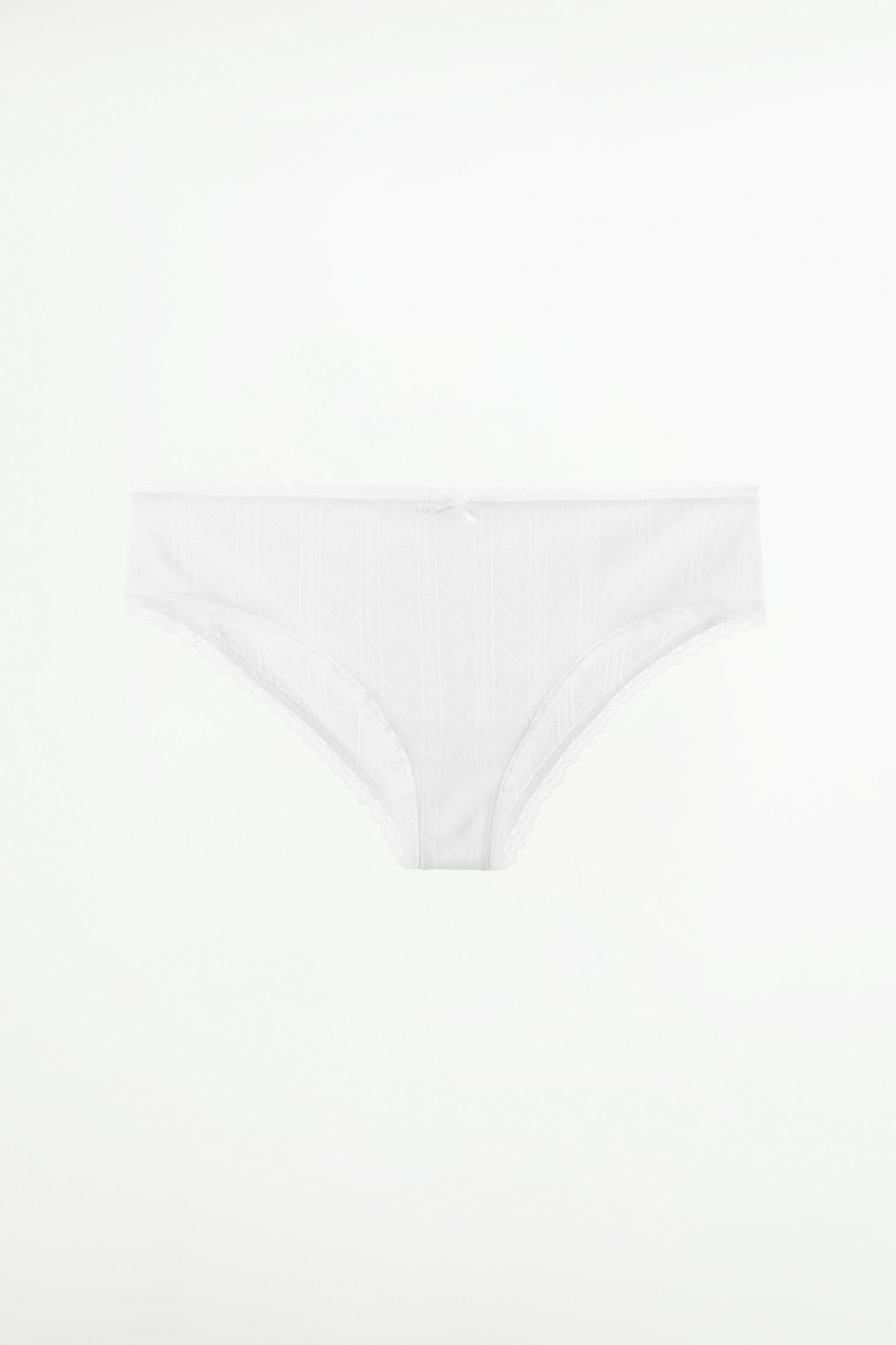 LACE TRIM POINTELLE PANTIES Product Image