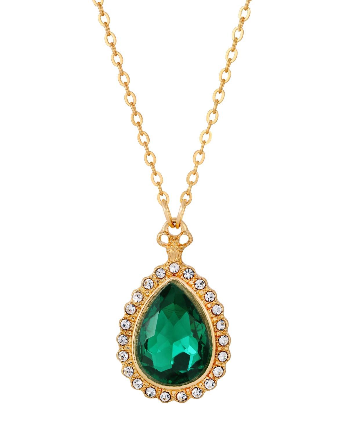 1928 Teardrop Necklace, Women's, Blue - Size: One Size Product Image