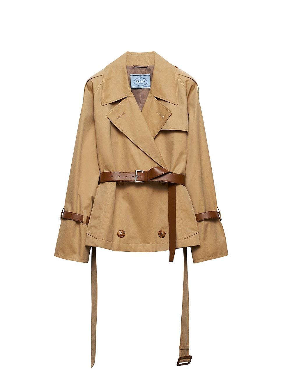 Womens Cotton Twill Trench Jacket Product Image