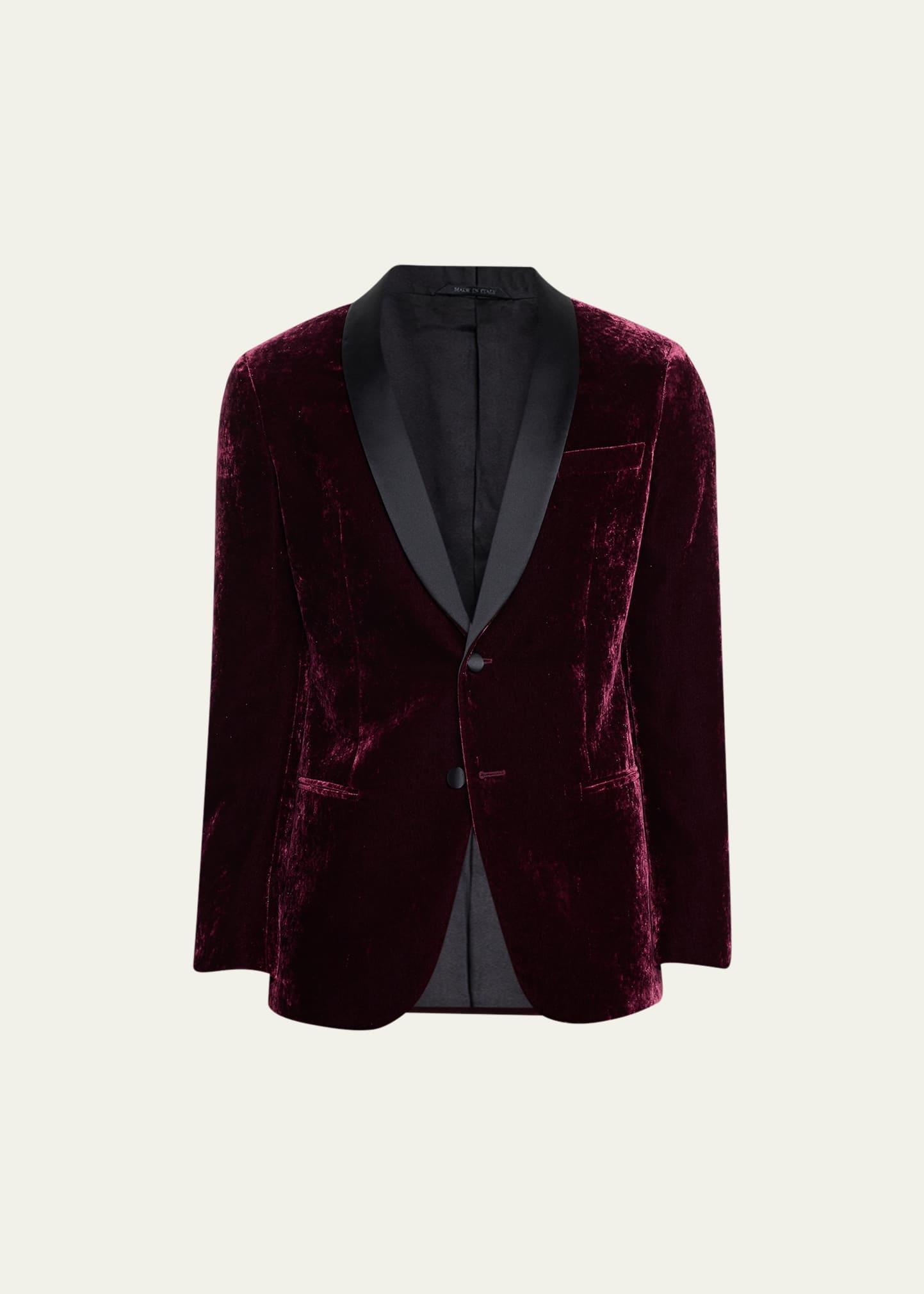 Mens Velvet Shawl Dinner Jacket Product Image