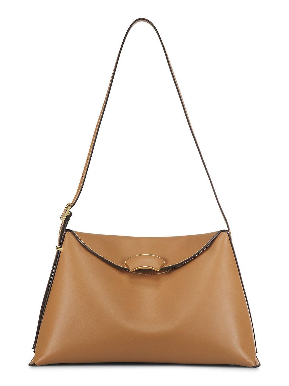 Womens ID Leather Shoulder Bag Product Image