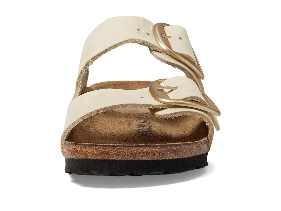 Birkenstock Arizona Big Buckle - Nubuck Leather (Ecru) Women's Shoes Product Image