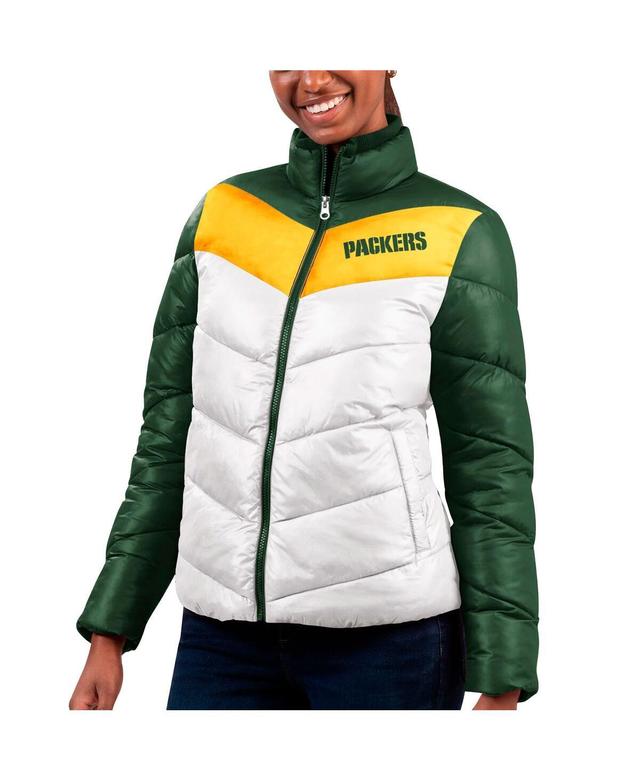 Womens G-iii 4Her by Carl Banks White Green Bay Packers New Star Quilted Full-Zip Jacket - White Product Image