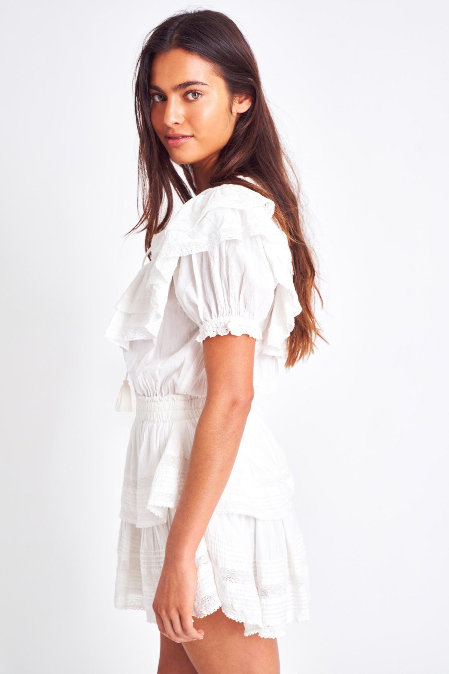 Liv Cotton Ruffled Dress Product Image