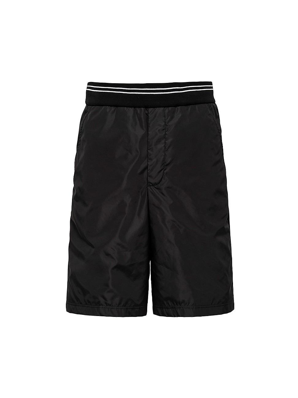 Mens Piqu Bermuda Shorts With Re-Nylon Details Product Image