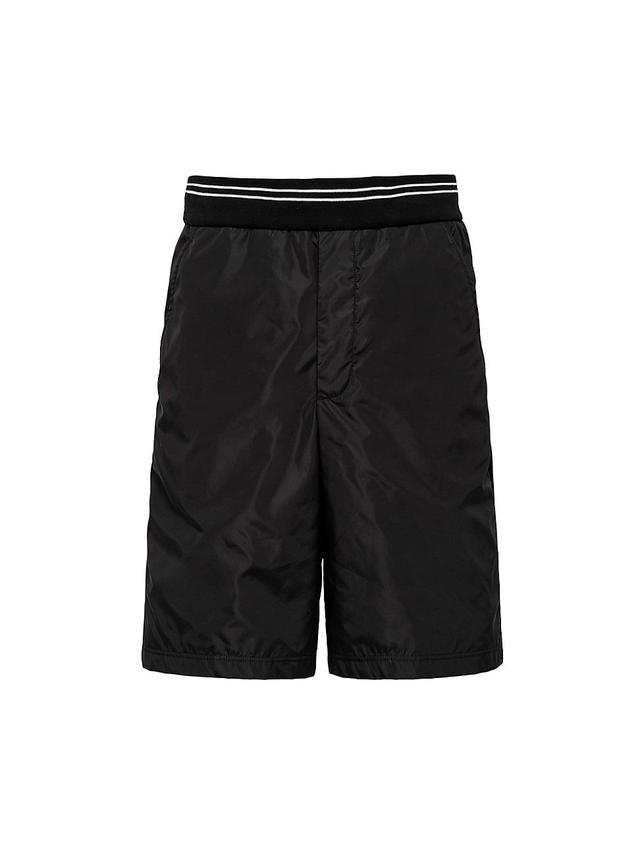 Mens Piqu Bermuda Shorts With Re-Nylon Details Product Image