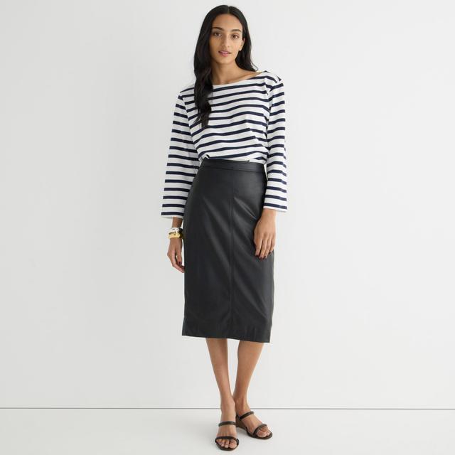 No. 3 Pencil skirt in faux leather Product Image