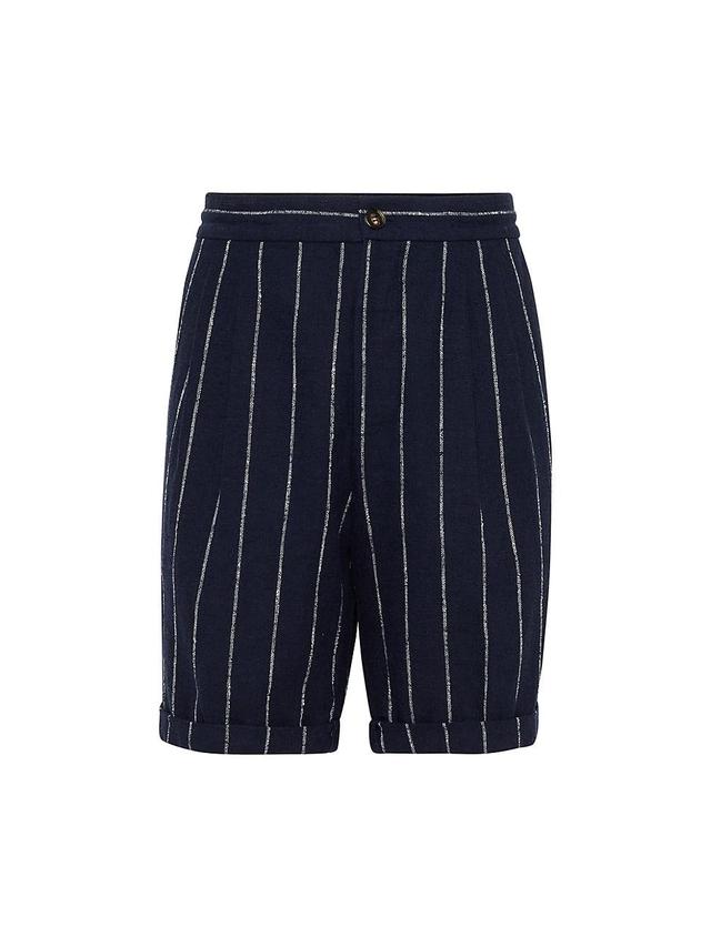 Mens Stripe Bermuda Shorts Product Image