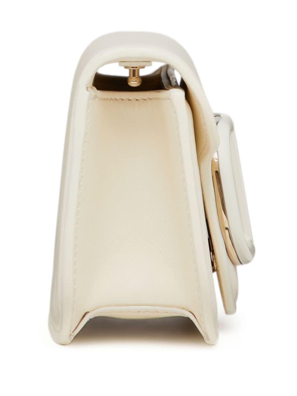 Locò Leather Shoulder Bag In White Product Image