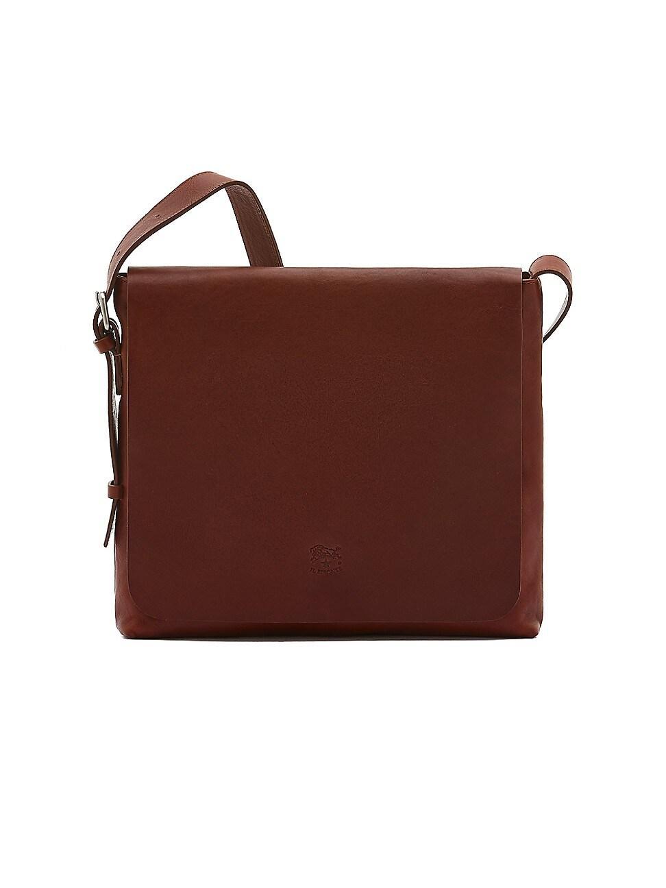 Mens Brolio Leather Messenger Bag Product Image