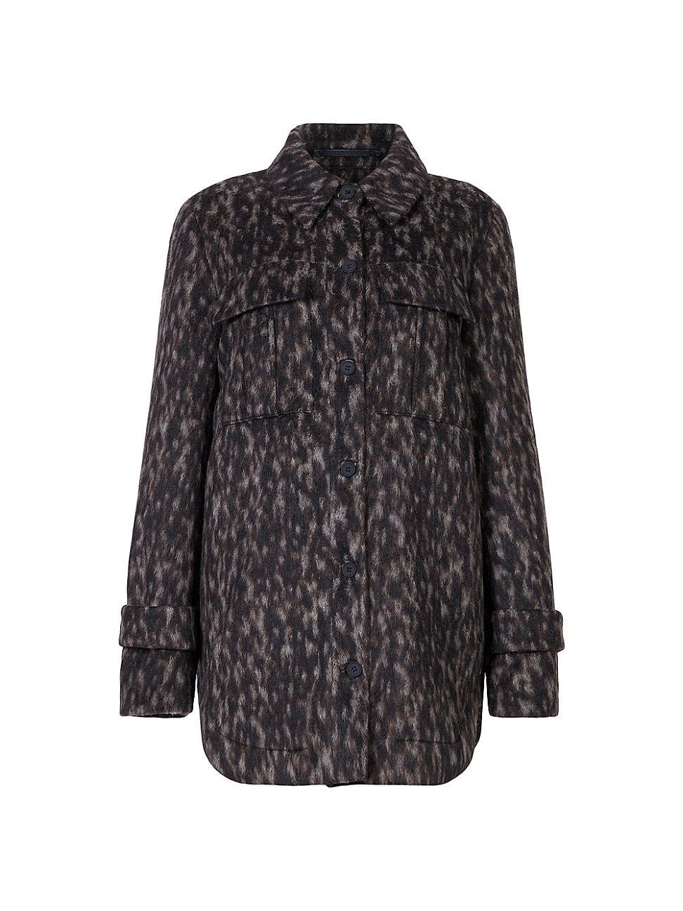 Womens Jessa Leopard Patterned Jacket Product Image