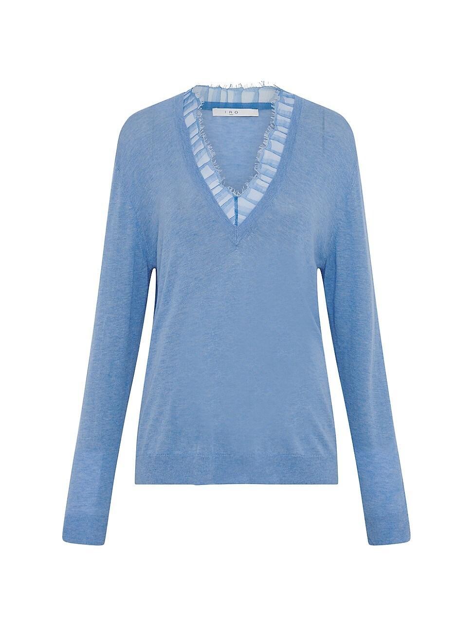 Womens Jayden Lace V-Neck Sweater Product Image