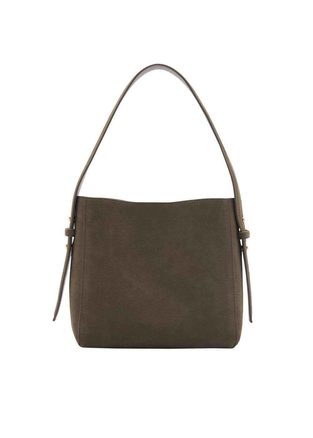 MANGO - Leather shoulder bag - One size - Women Product Image