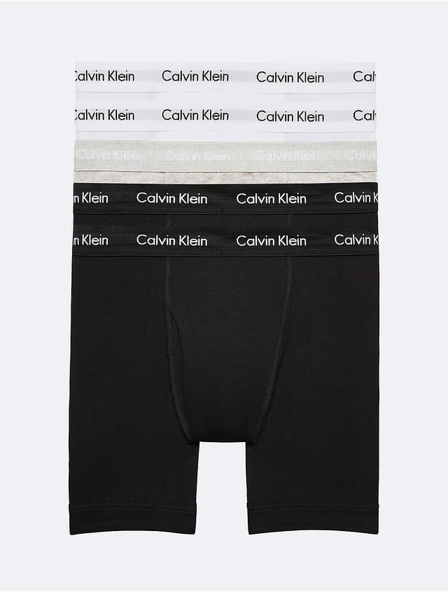 Calvin Klein Mens Cotton Stretch 5-Pack Boxer Brief - Yellow - L Product Image