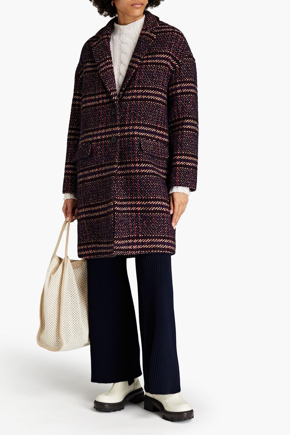 Tweed Coat In Indigo Product Image