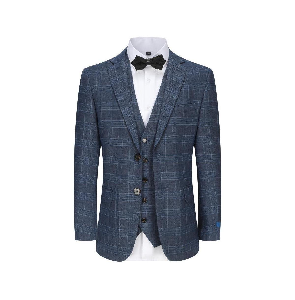 Slim Fit 3PC Check Mens Suit Product Image