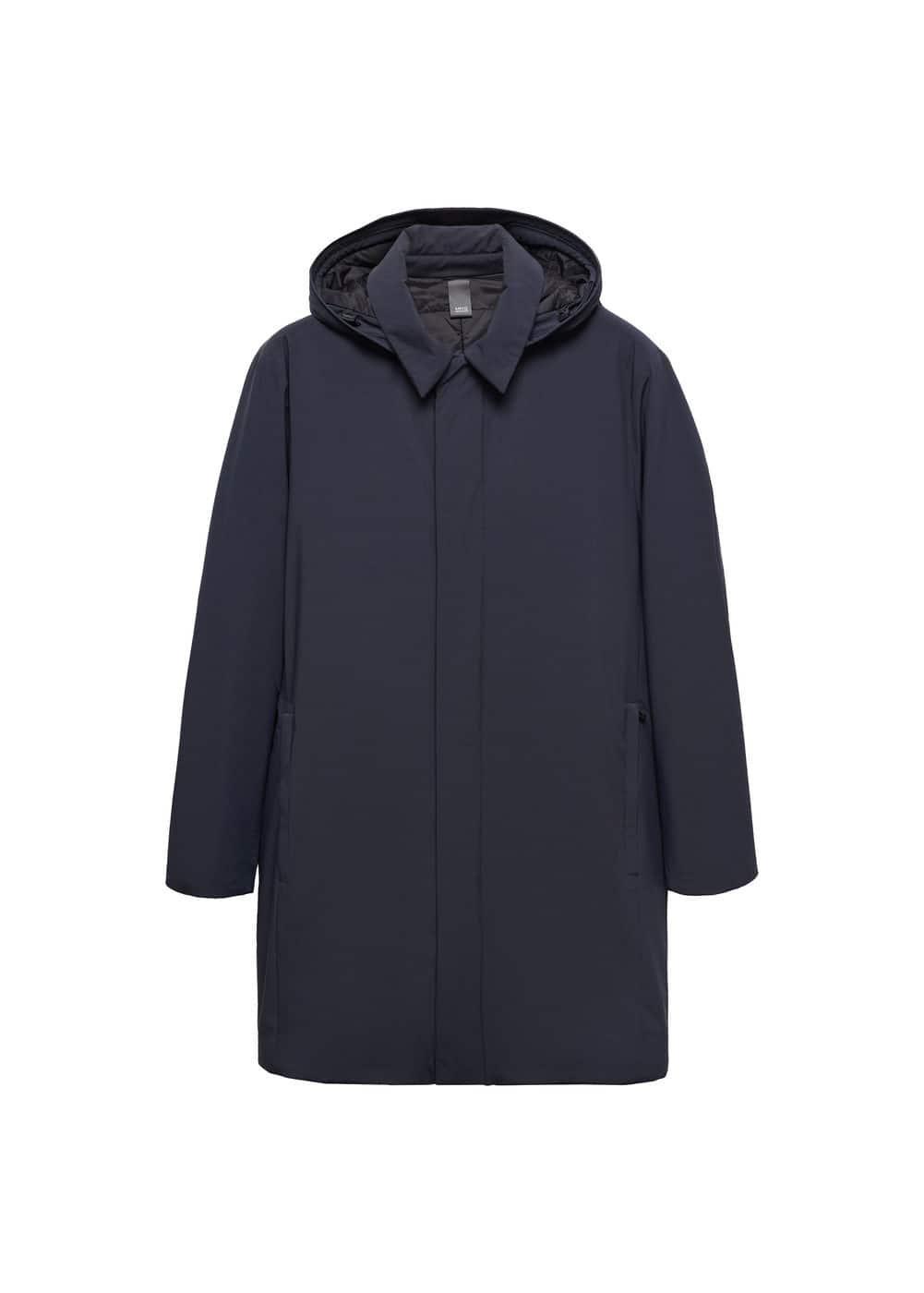 MANGO MAN - SOFEELATE® padded parka with hood navyMen Product Image