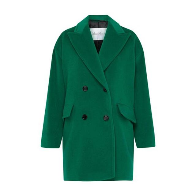 Meana Wool And Cashmere Coat In Verde Product Image