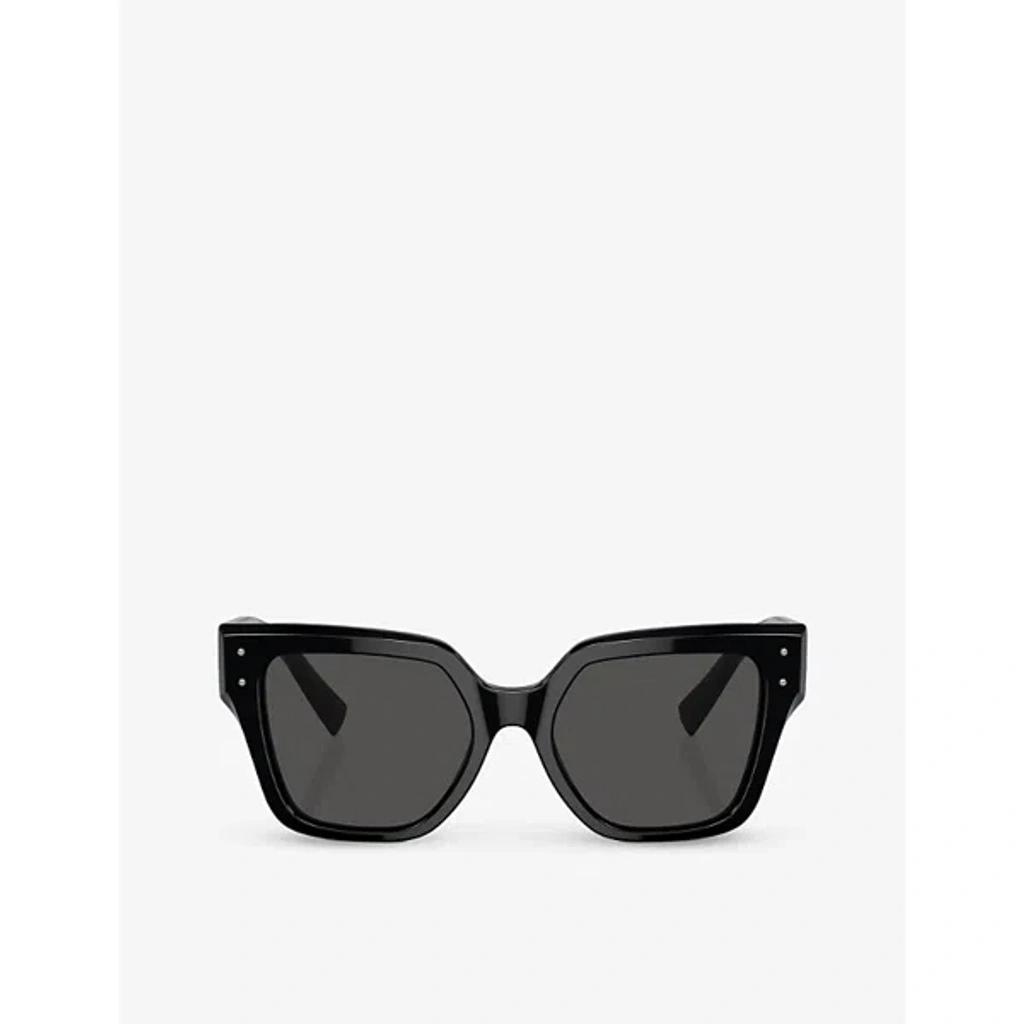 Dg4471 Square-frame Acetate Sunglasses In Black Product Image