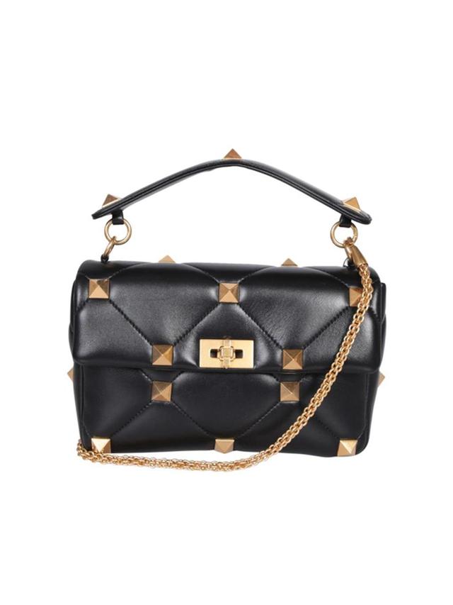 VALENTINO GARAVANI Roman Stud Black Bag Product Image