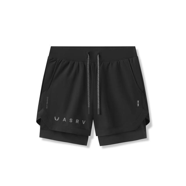 0865. Tetra-Lite™ 5" Liner Short - Black "Reflective Classic" Product Image