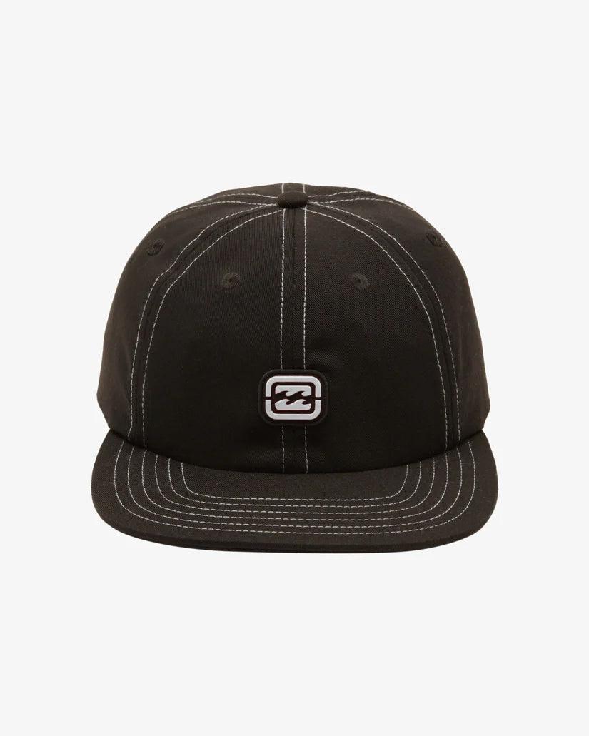 Bracket Wave Snapback Hat - Black Male Product Image