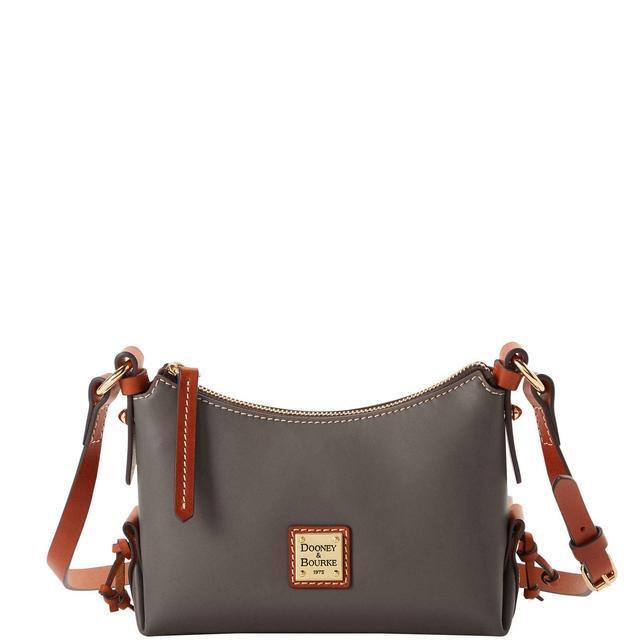 Dooney & Bourke Womens Penrose Leather Crossbody 20 Bag in Grey Product Image