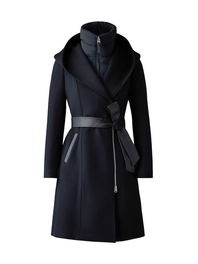 Womens Shia 2-In-1 Double-Face Wool Coat Product Image