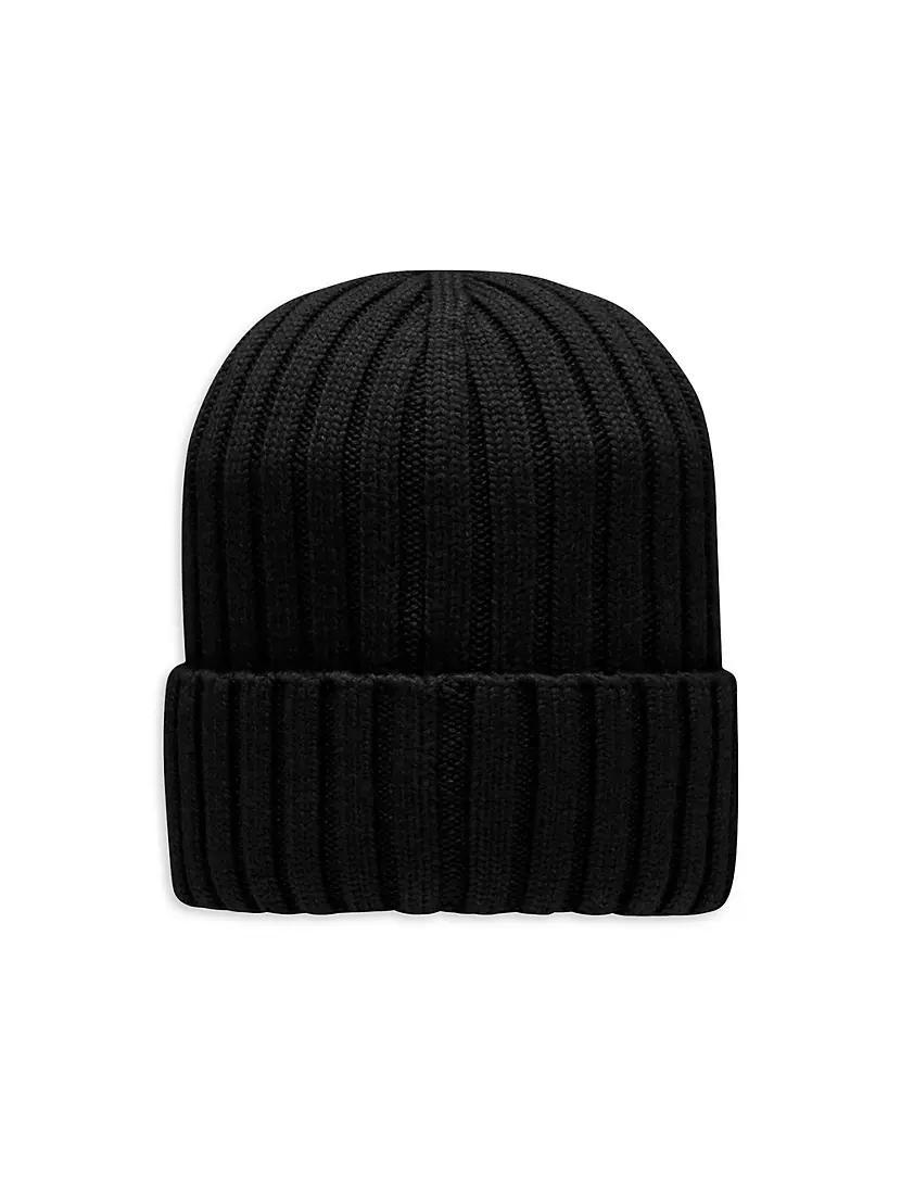 Wool Ribbed Knit Logo Beanie Product Image