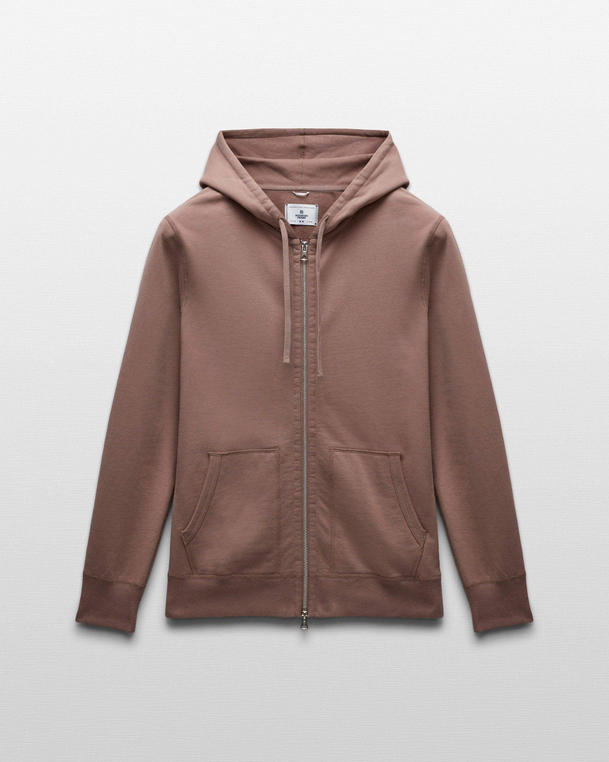 Midweight Terry Slim Zip Hoodie Male Product Image