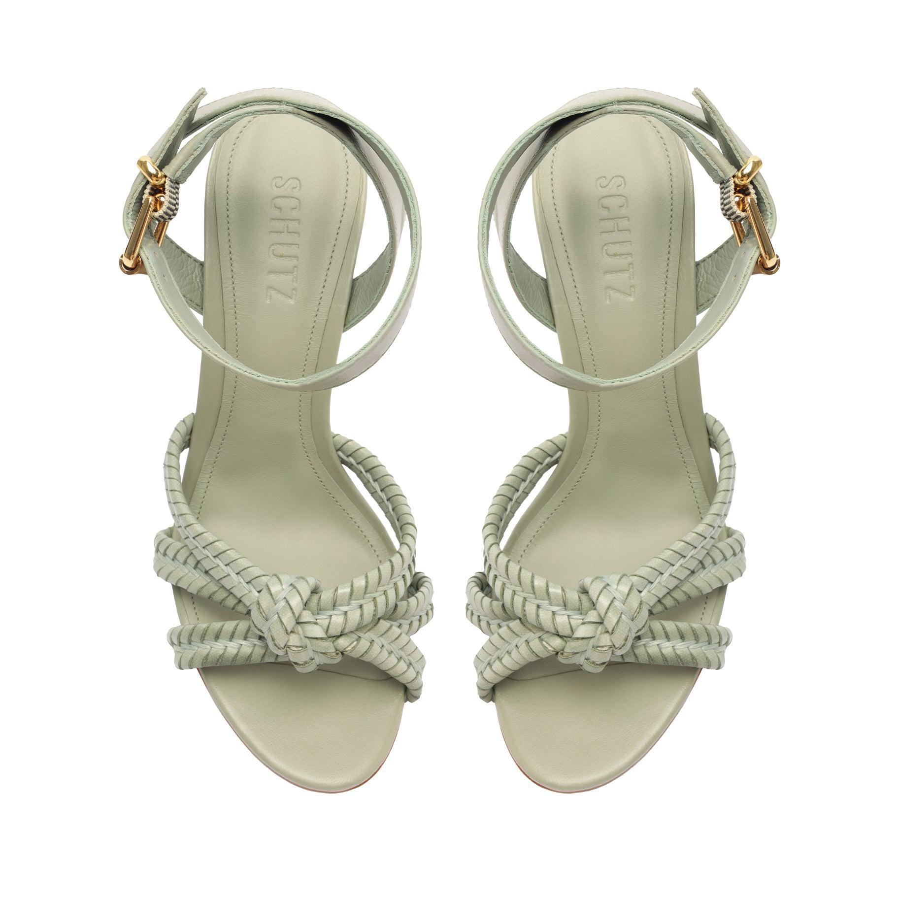 Kareena Woven Leather Sandal Female Product Image