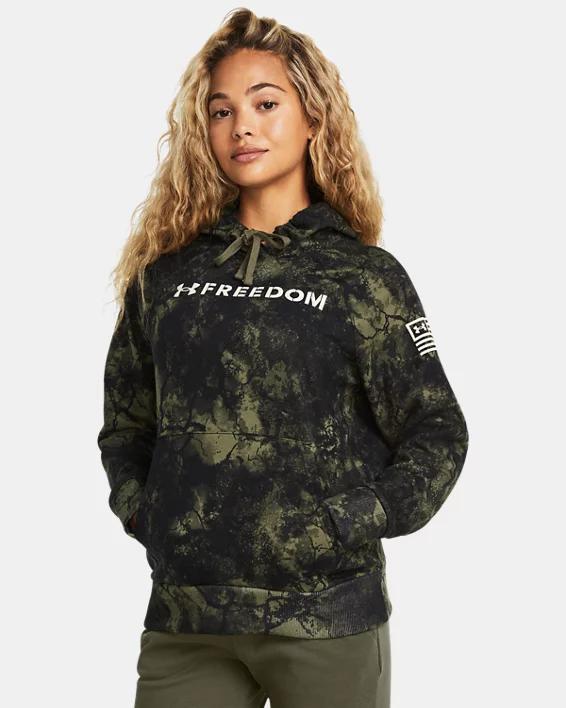 Womens UA Rival Freedom Printed Hoodie Product Image