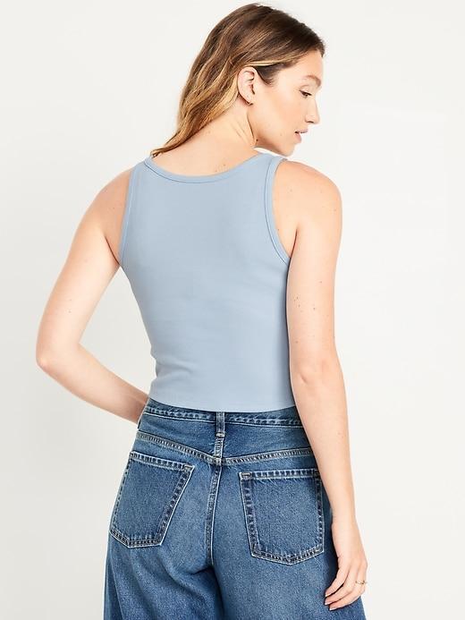 Ribbed Crop Tank Top Product Image