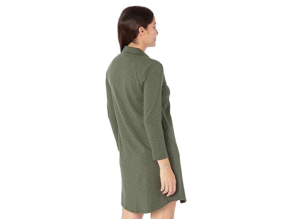 Lilla P Flame Modal Shirtdress (Parsley) Women's Clothing Product Image