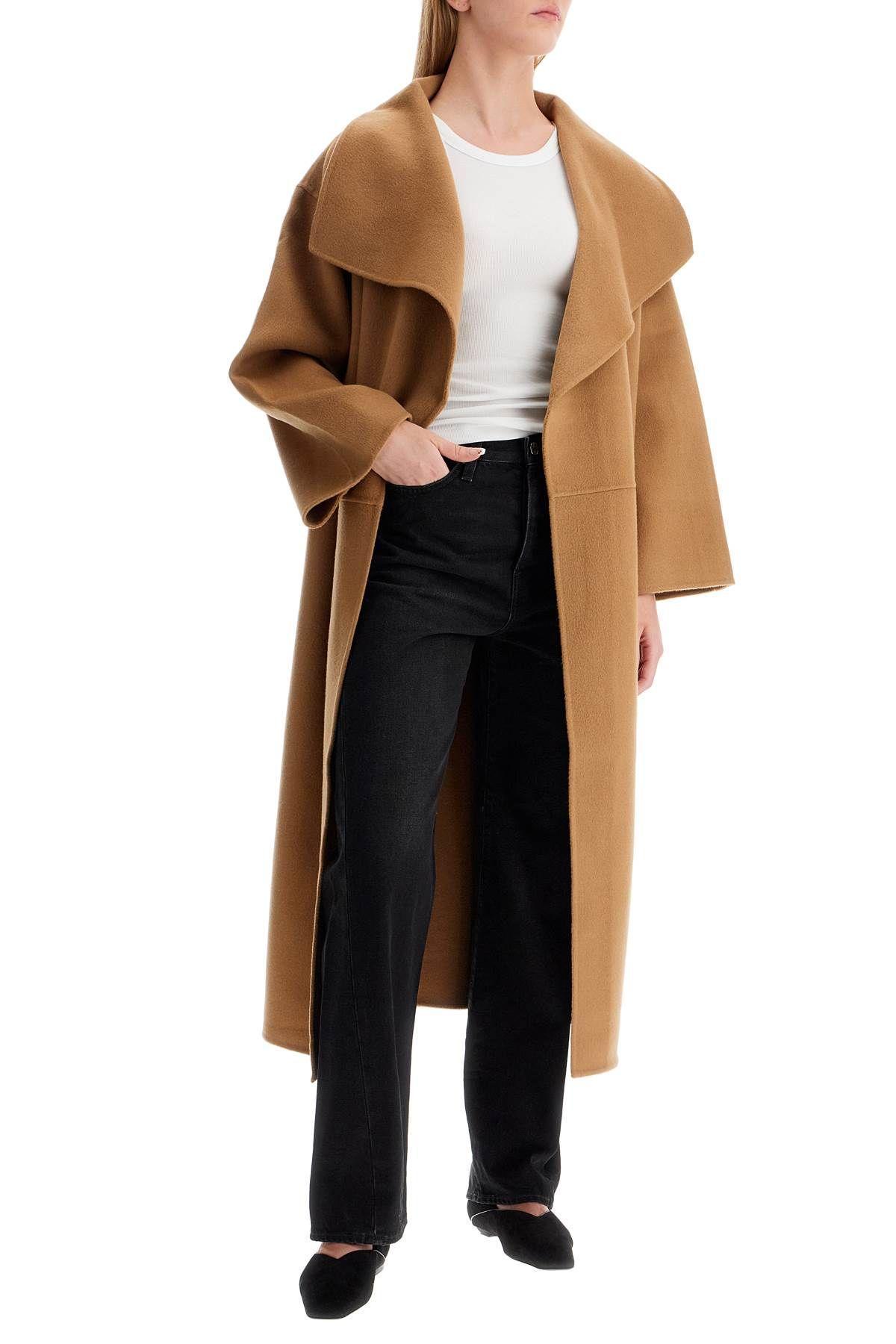 Signature Wool-cashmere Coat In Brown Product Image