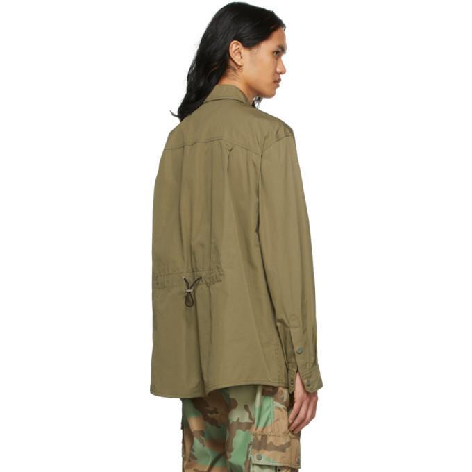 Khaki Reborn To Live Shirt In Green Product Image