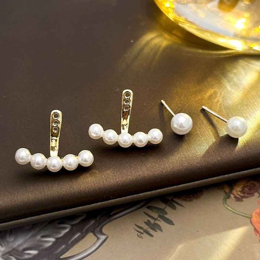 Faux Pearl Ear Jacket Product Image