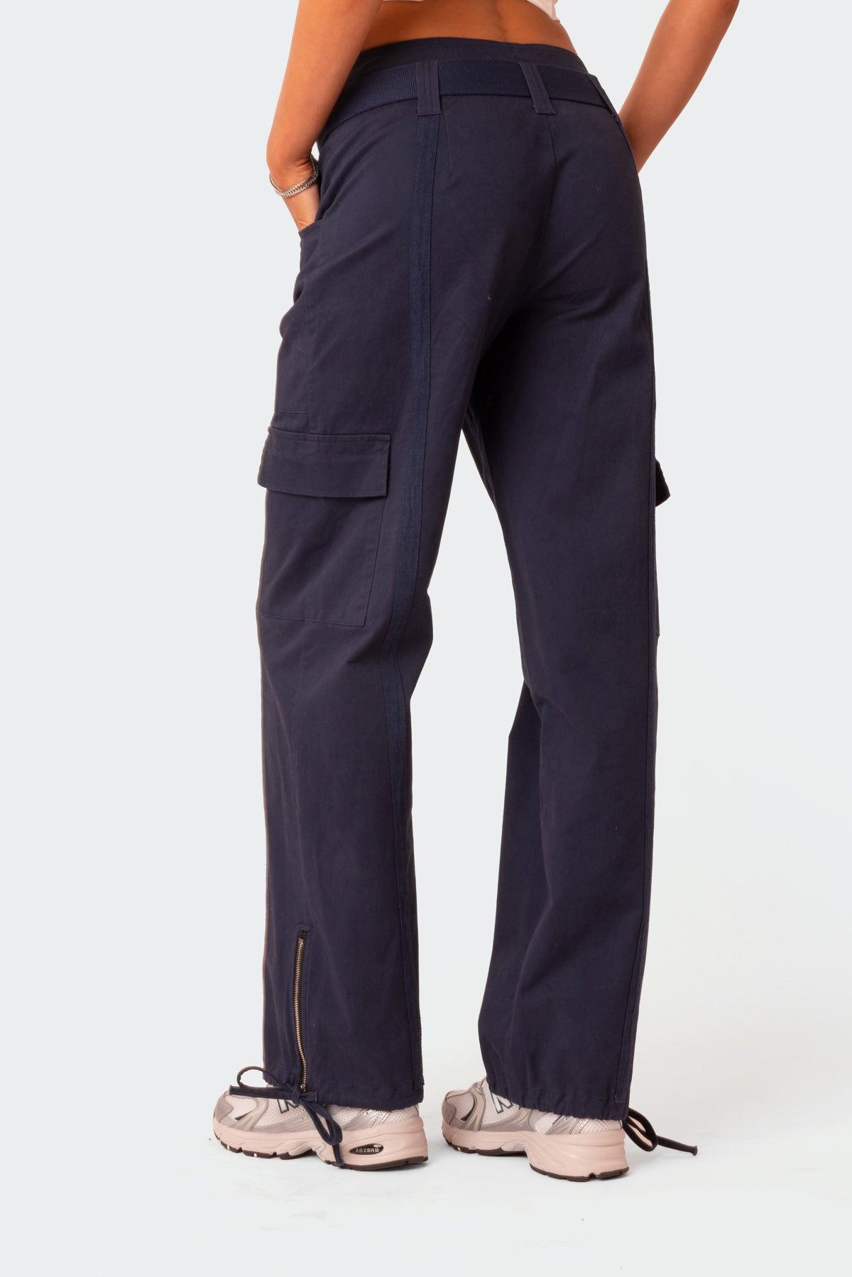 Manuel Low Rise Belted Cargo Pants Product Image