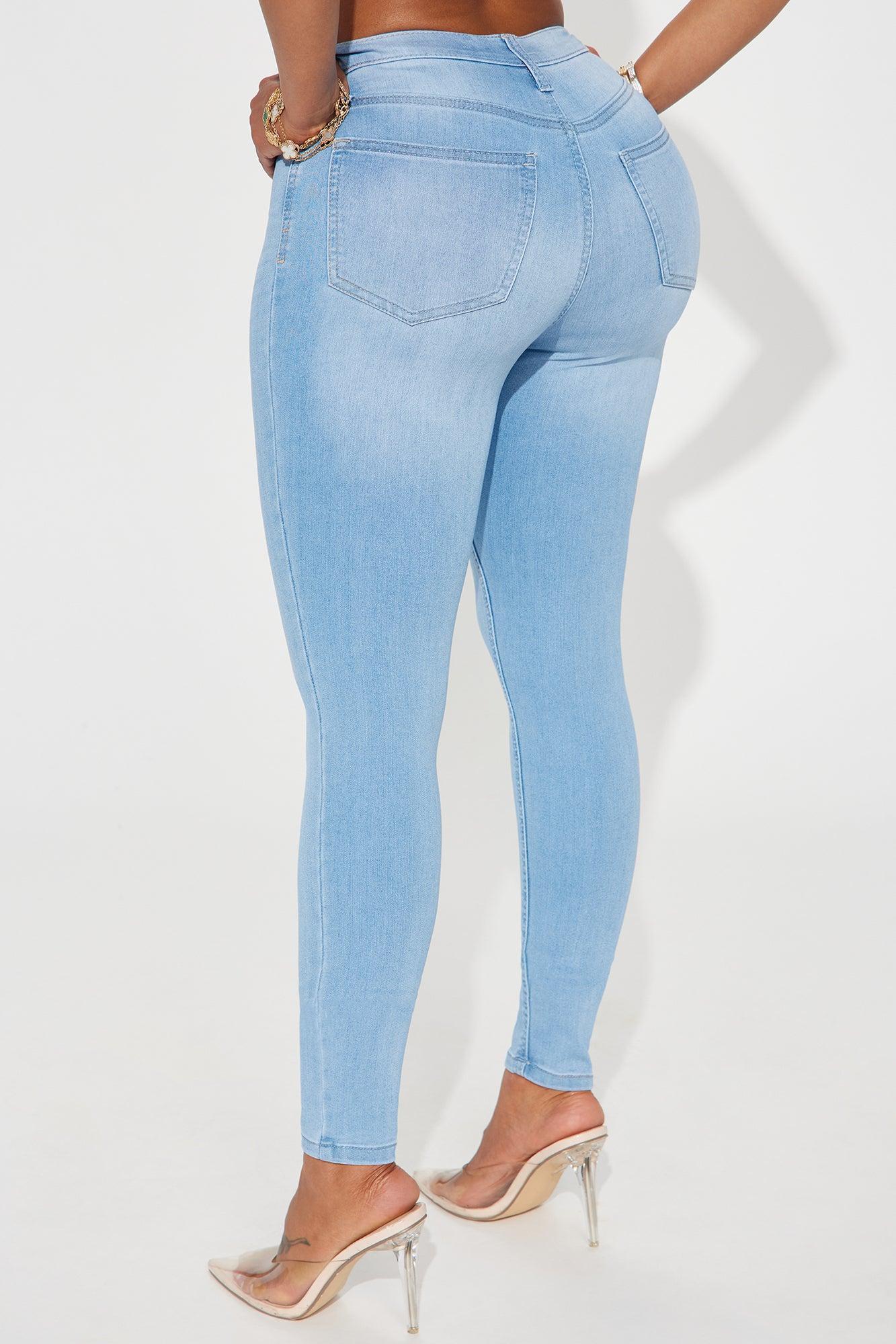 Rae Stretch Skinny Jeans - Light Wash Product Image