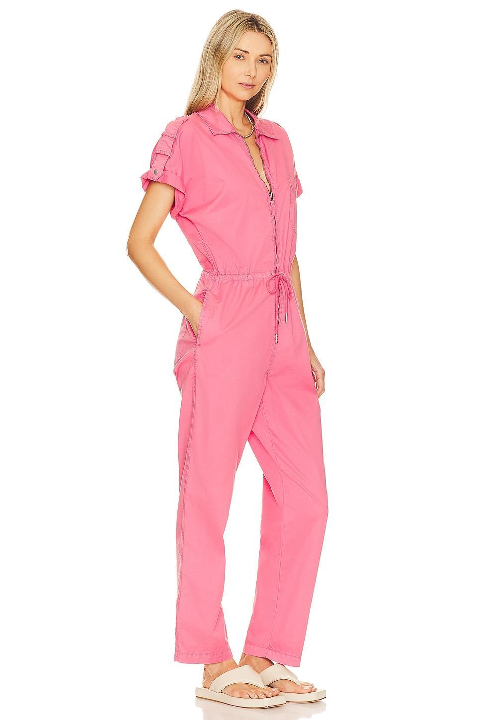 Jordan Short Sleeve Zip Front Jumpsuit PISTOLA Product Image