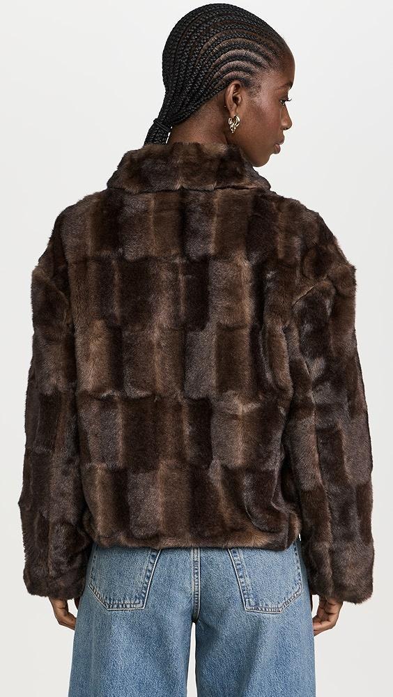 BARDOT Slyvie Zip Faux Fur Jacket | Shopbop Product Image