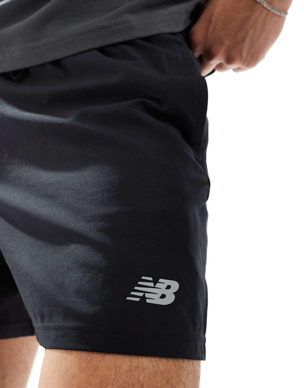 New Balance sport essentials 5 inch shorts in black Product Image