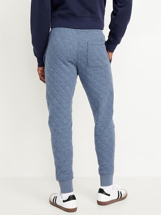 Loose Quilted Fleece Joggers Product Image