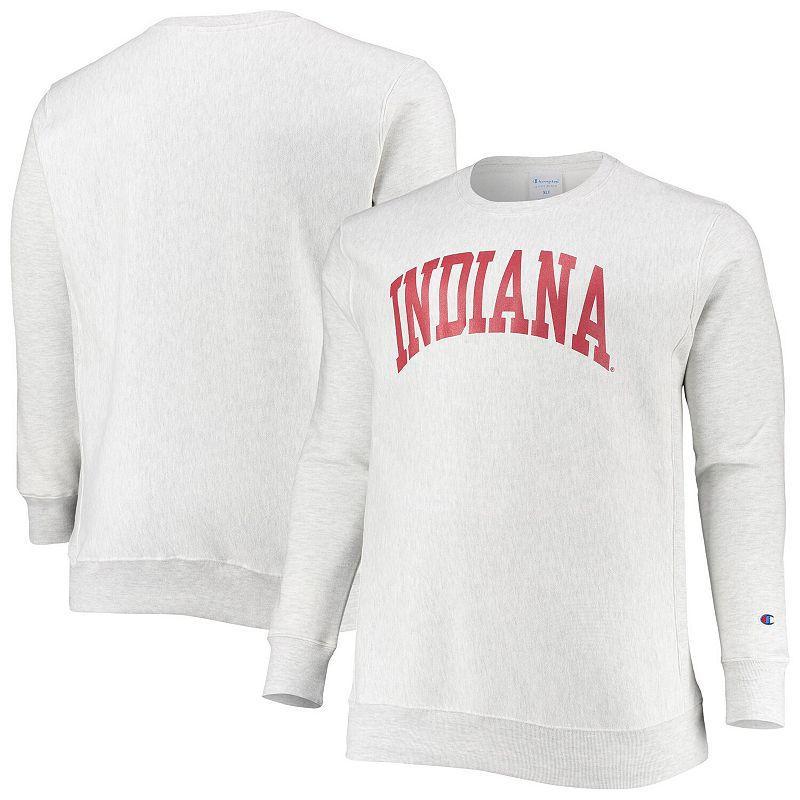 Mens Champion Heathered Gray Indiana Hoosiers Arch Reverse Weave Pullover Sweatshirt IND Grey Product Image