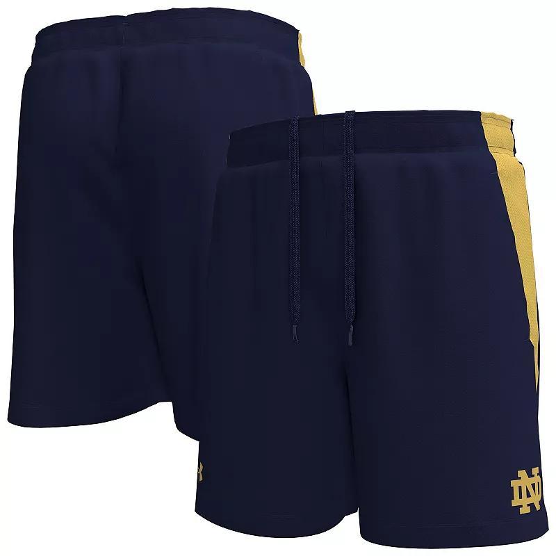 Mens Under Armour Notre Dame Fighting Irish Tech Vent Performance Short Blue Product Image