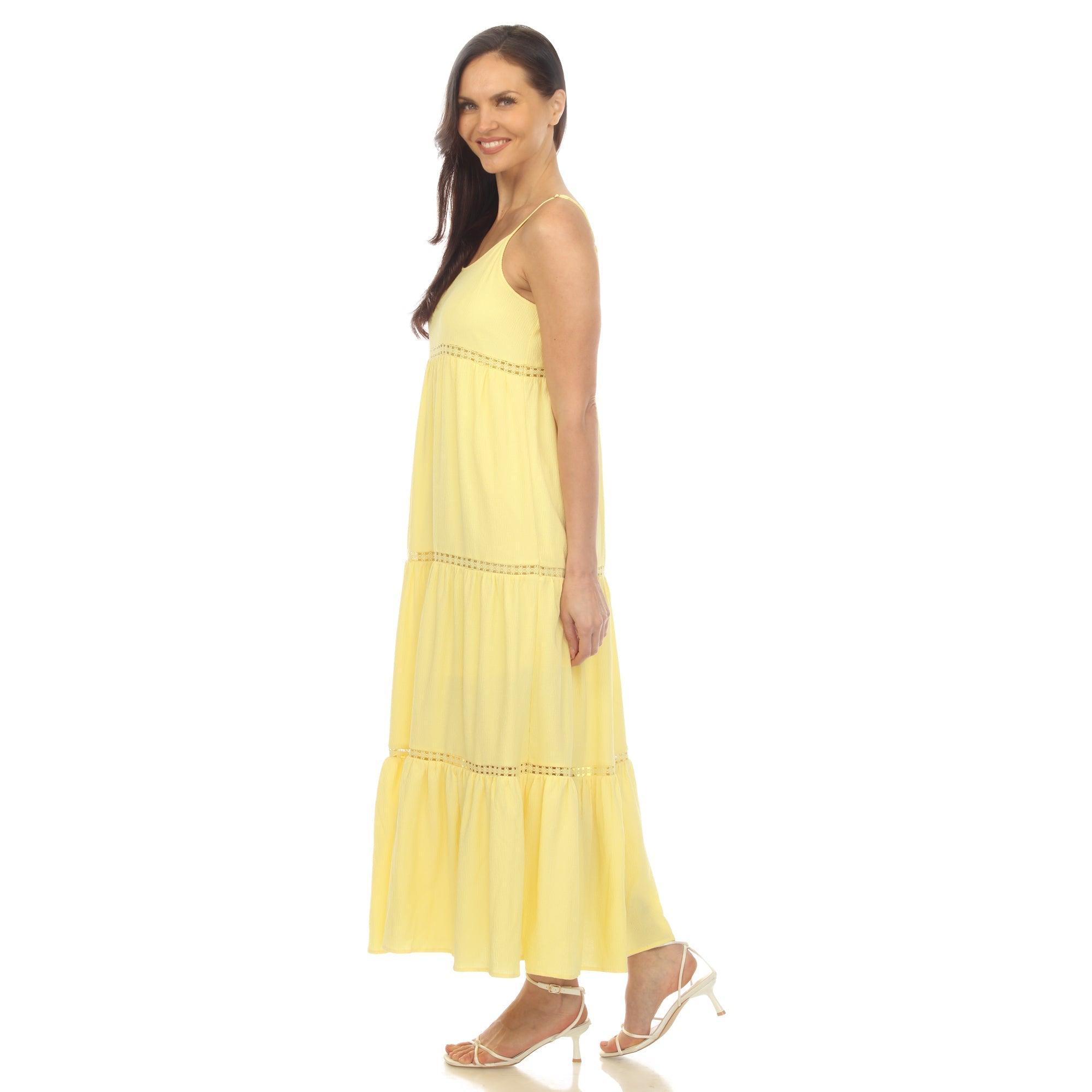 Women's Scoop Neck Tiered Maxi Dress Female Product Image