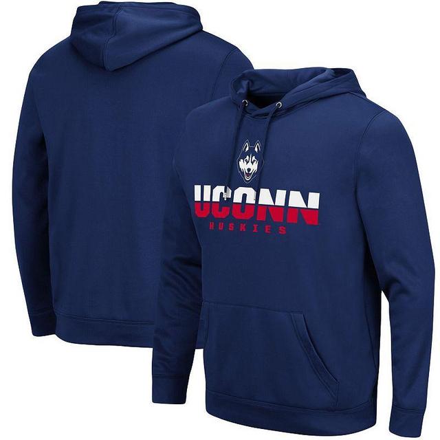 Mens Colosseum UConn Huskies Lantern Pullover Hoodie Blue Product Image