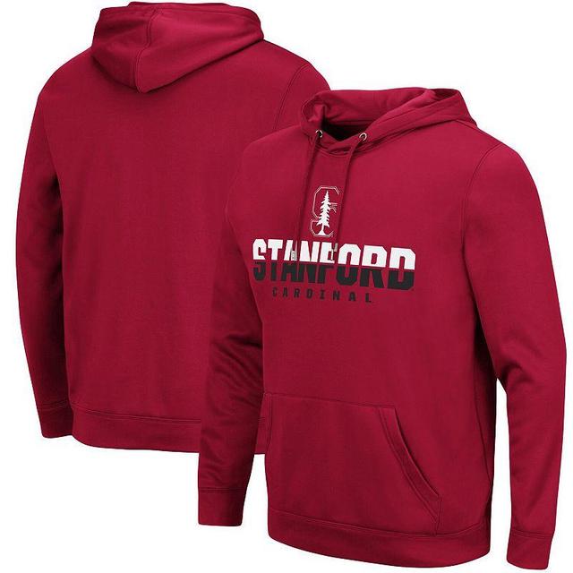 Mens Colosseum Cardinal Stanford Cardinal Lantern Pullover Hoodie Product Image