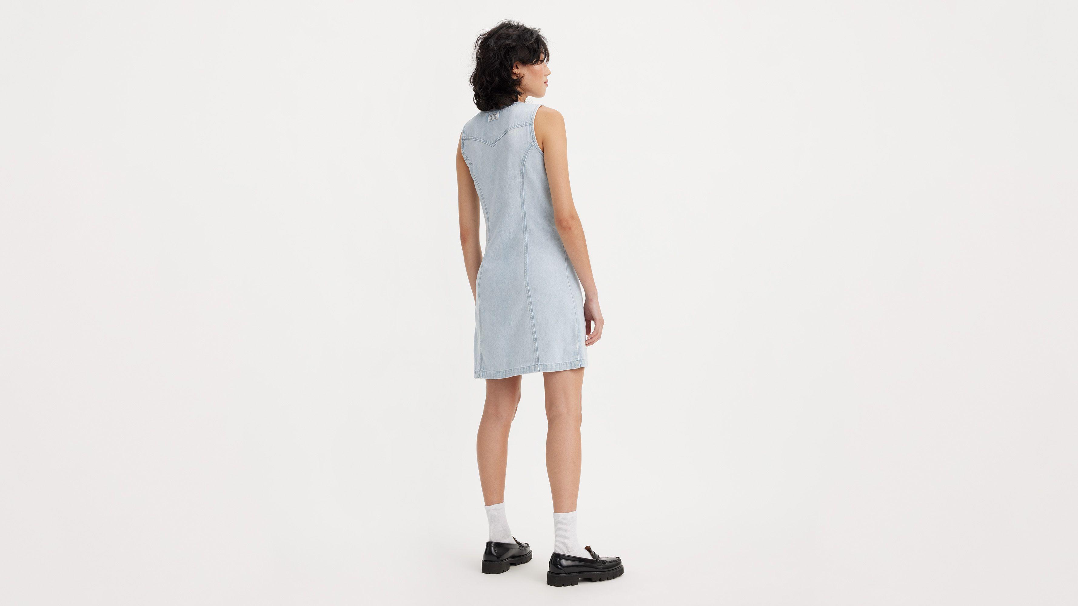 Thora Denim Mini Dress Product Image