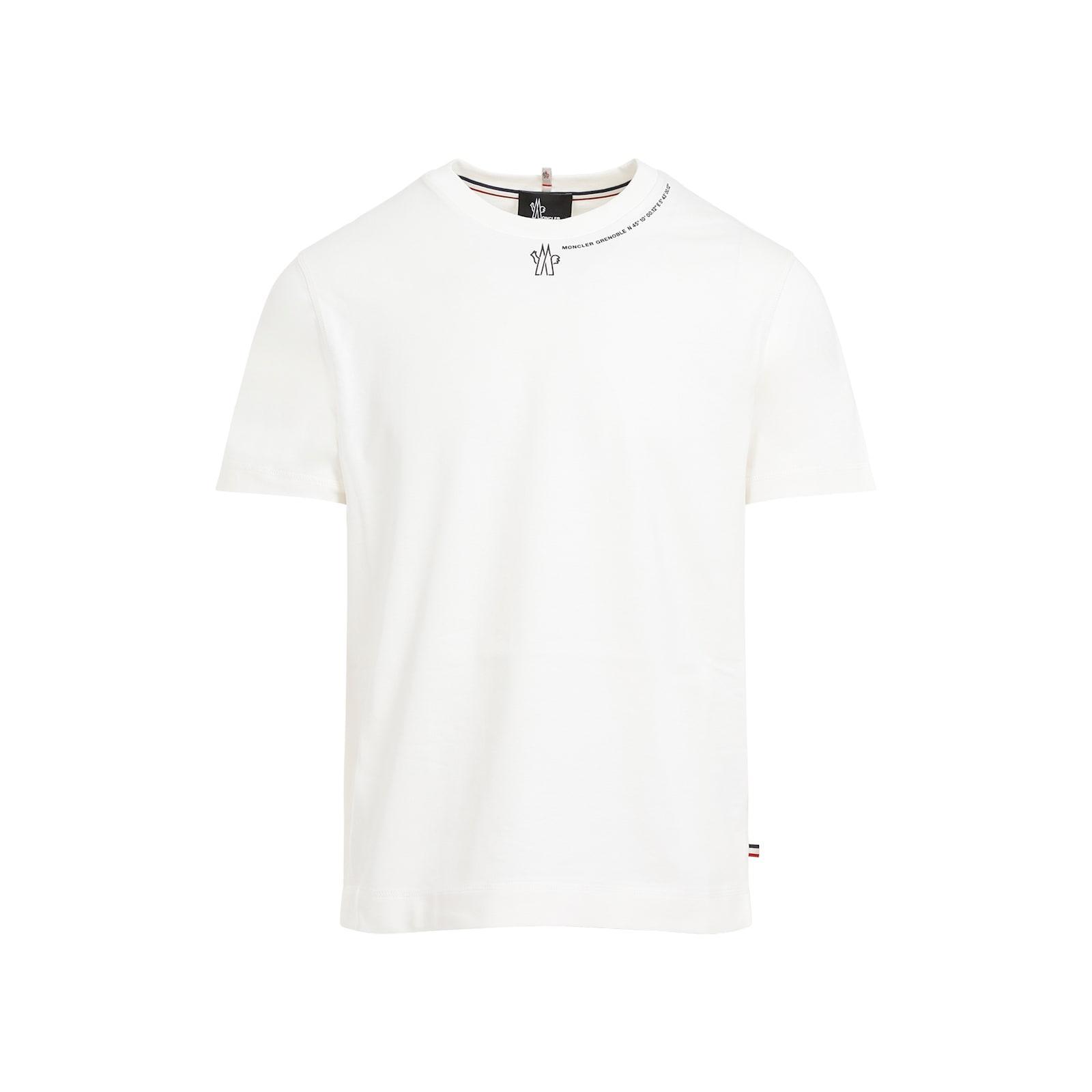 MONCLER Grenoble Ss T-shirt M In White Product Image